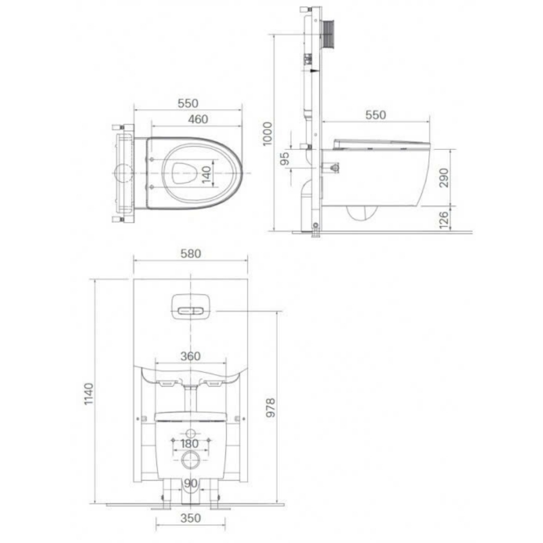 Bàn Cầu Treo Tường INAX AC-952VN