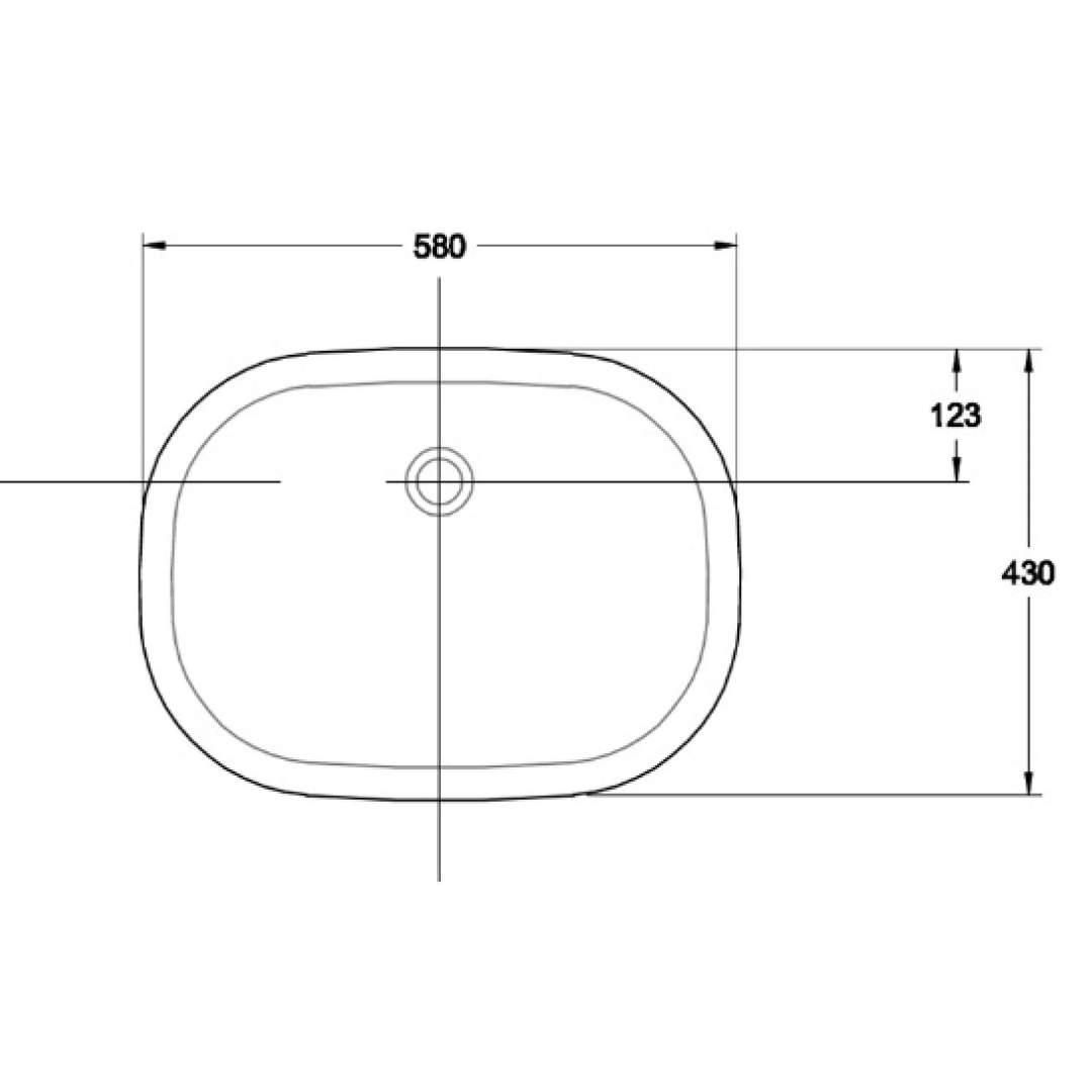 Chậu Lavabo Âm Bàn American Standard 0458-WT