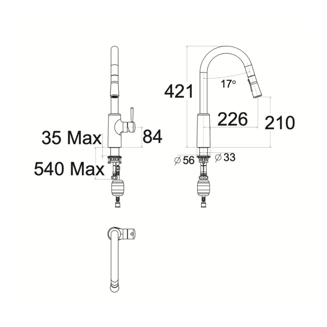 Vòi Rửa Bát Nóng Lạnh American Standard WF-0916