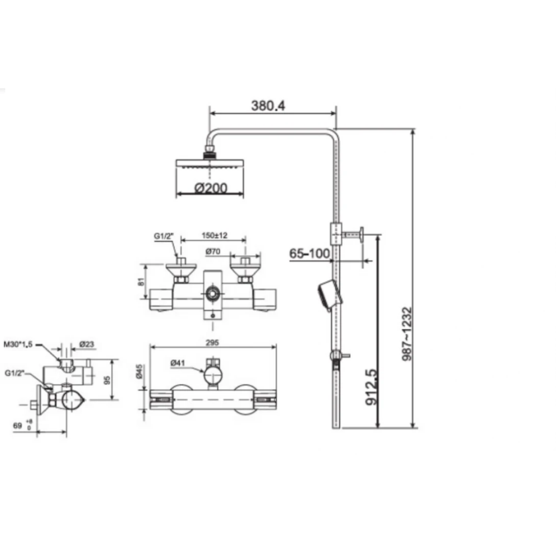 Sen Cây American Standard A-6110.978.904 3 Chế Độ