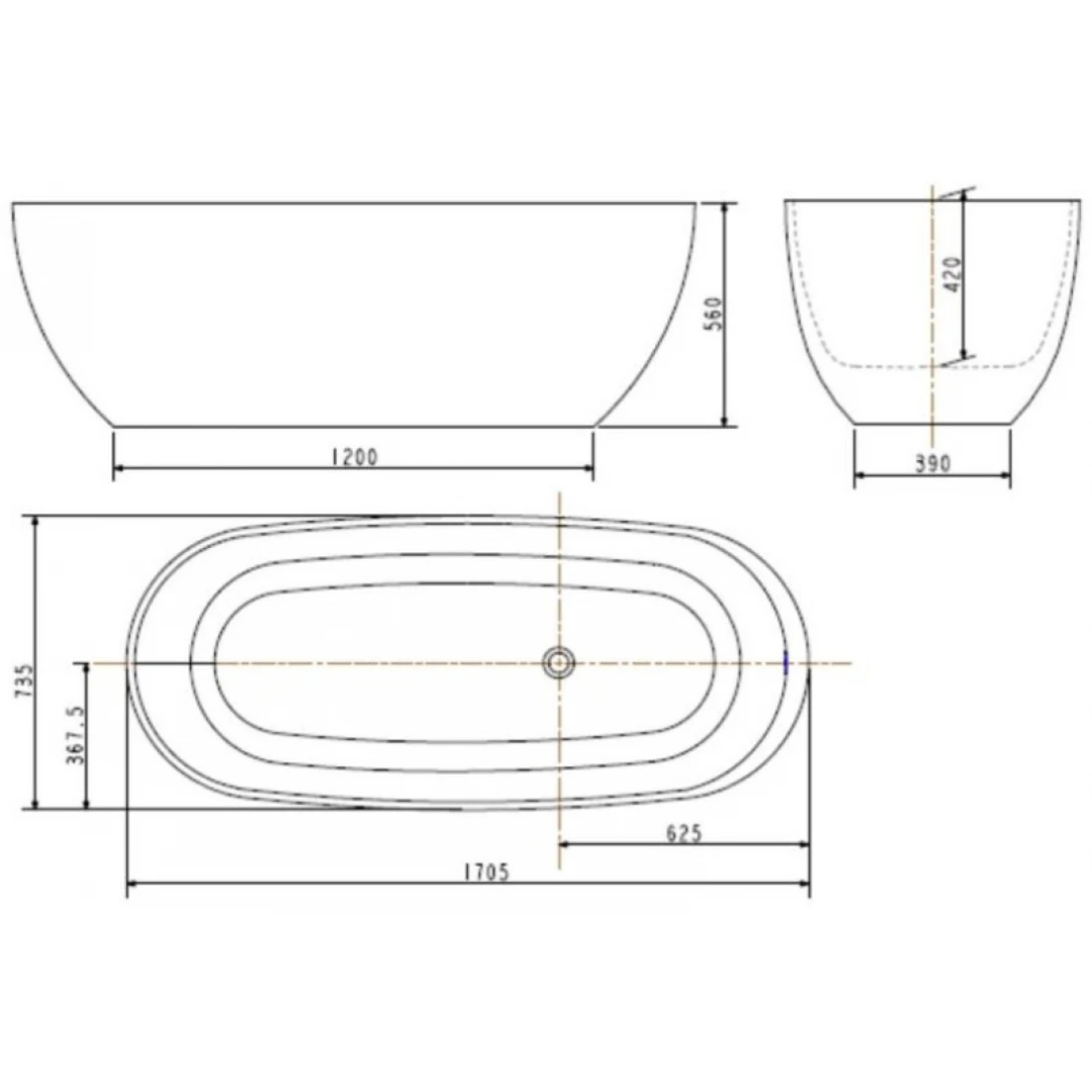 Bồn Tắm American Standard Đá Zenistone BTAS9761