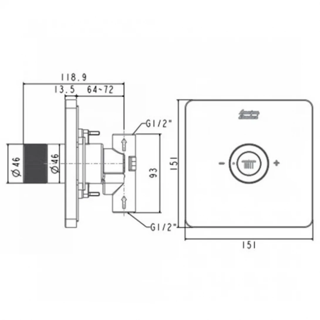 Nút Điều Chỉnh Bát Sen American Standard FFAS0926WS EasySET Màu Vàng Hồng