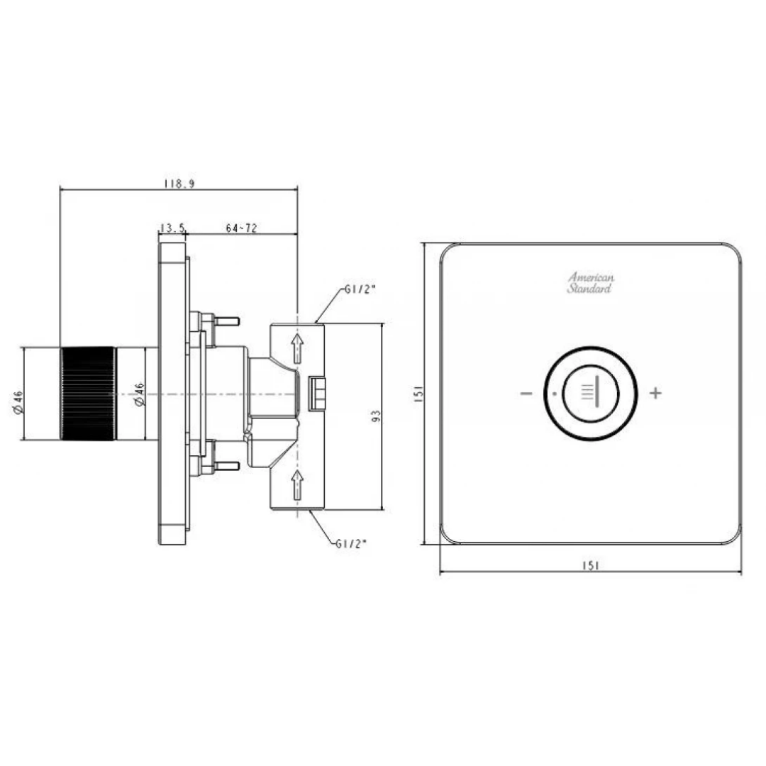 Nút Điều Chỉnh Thân Vòi Sen American Standard FFAS0927WS EasySET Vàng Hồng