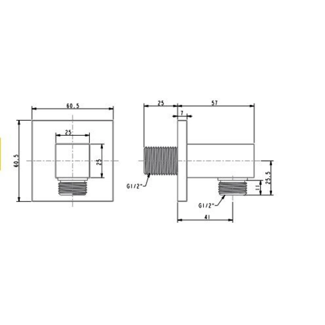 Co Nối American Standard FFAS9142WS EasySET Vuông Màu Vàng Hồng
