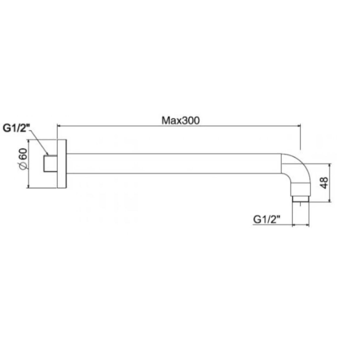 Thanh Nối Bát Sen American Standard FFAS9909CS Gắn Tường Màu Vàng