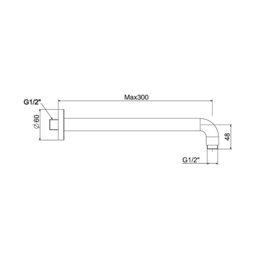 Thanh Nối Bát Sen American Standard FFAS9909WS Gắn Tường Màu Vàng Hồng