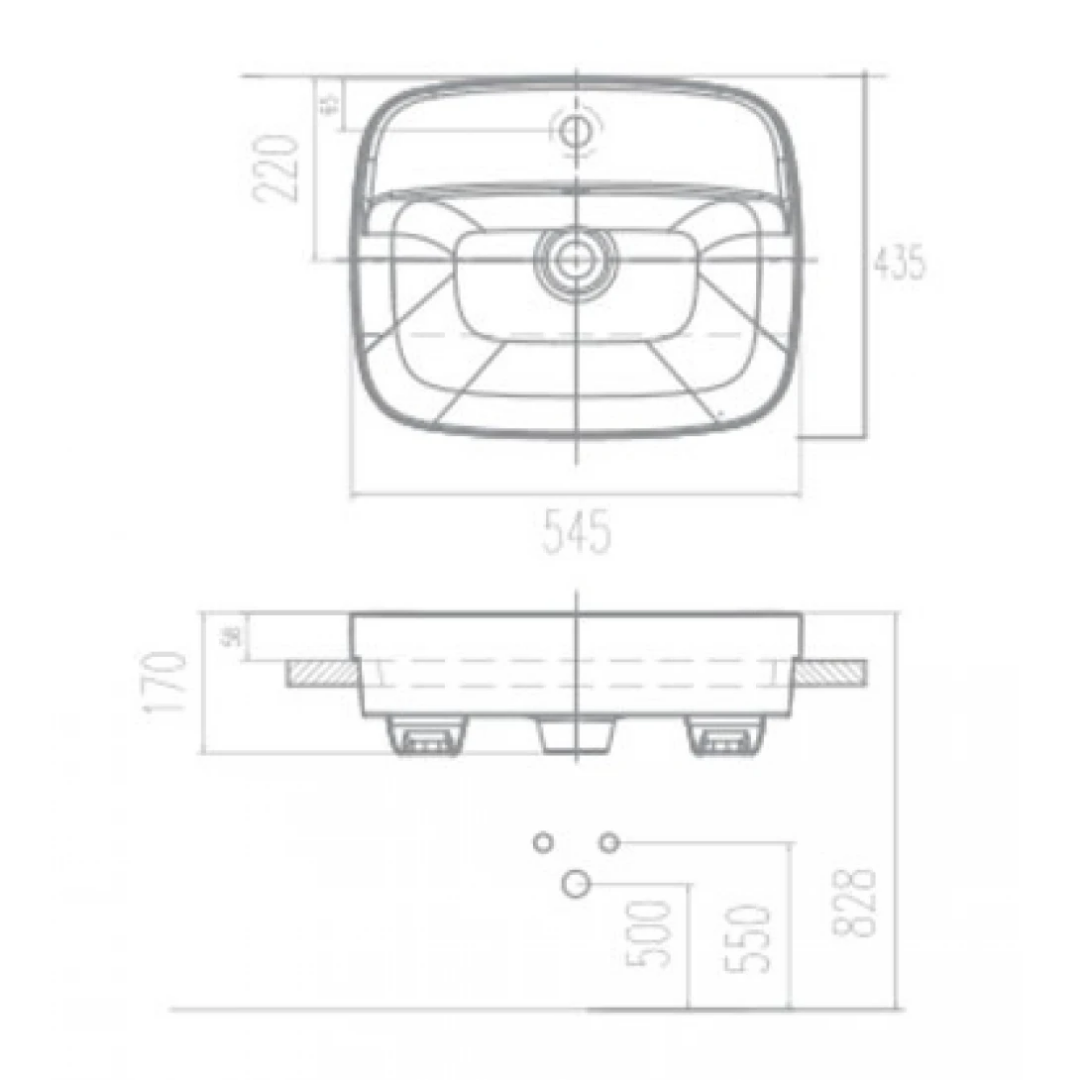 Chậu Lavabo Bán Âm American Standard VF-0320 Signature