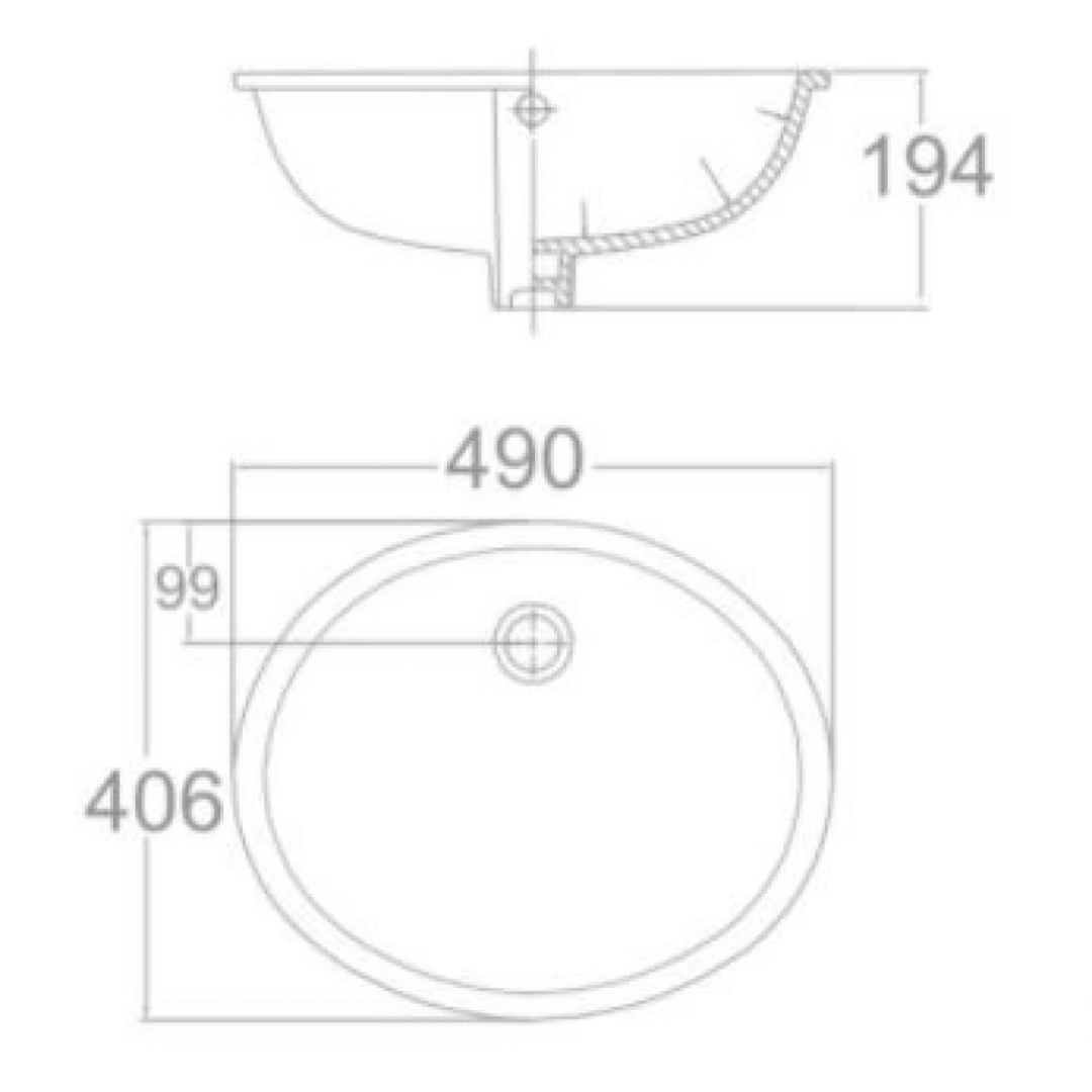 Chậu Lavabo Âm Bàn American Standard VF-0496
