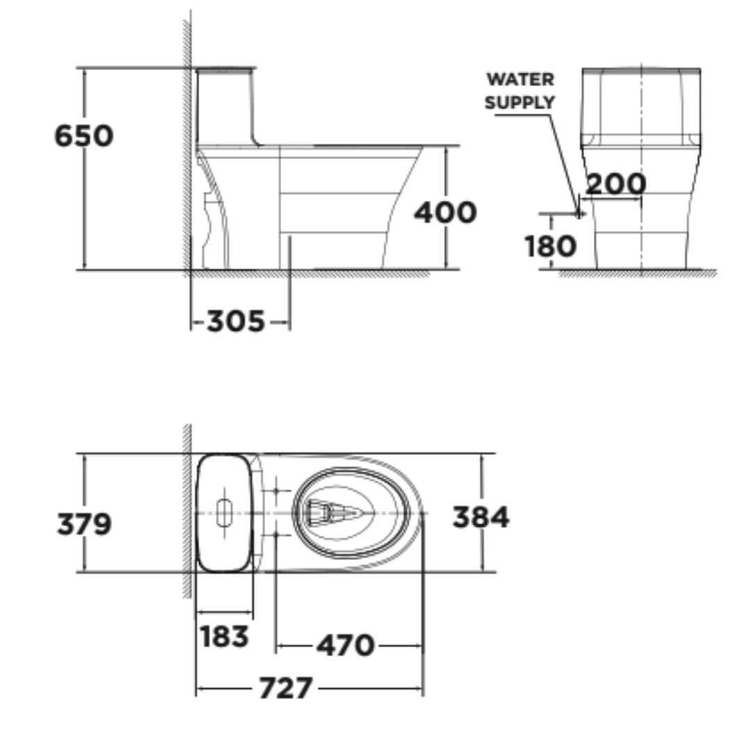 Bồn Cầu 1 Khối American Standard WP-1880SW Nắp Cơ M4A839