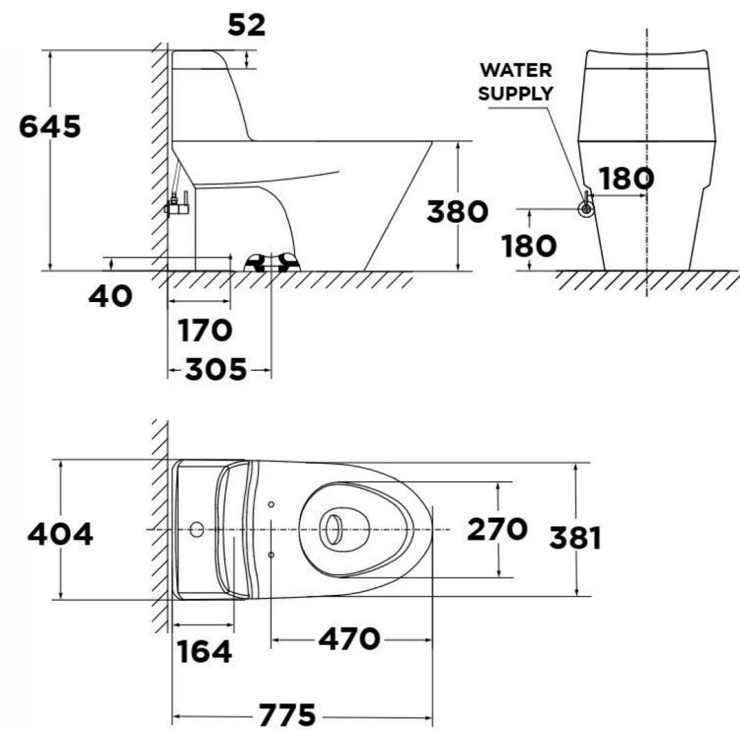 Bồn Cầu American Standard VF-2010PL Nắp Rửa Điện Tử