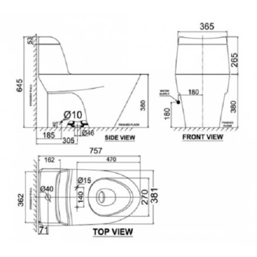 Bồn Cầu 01 Khối American Standard VF-2010S Nắp Rửa Cơ