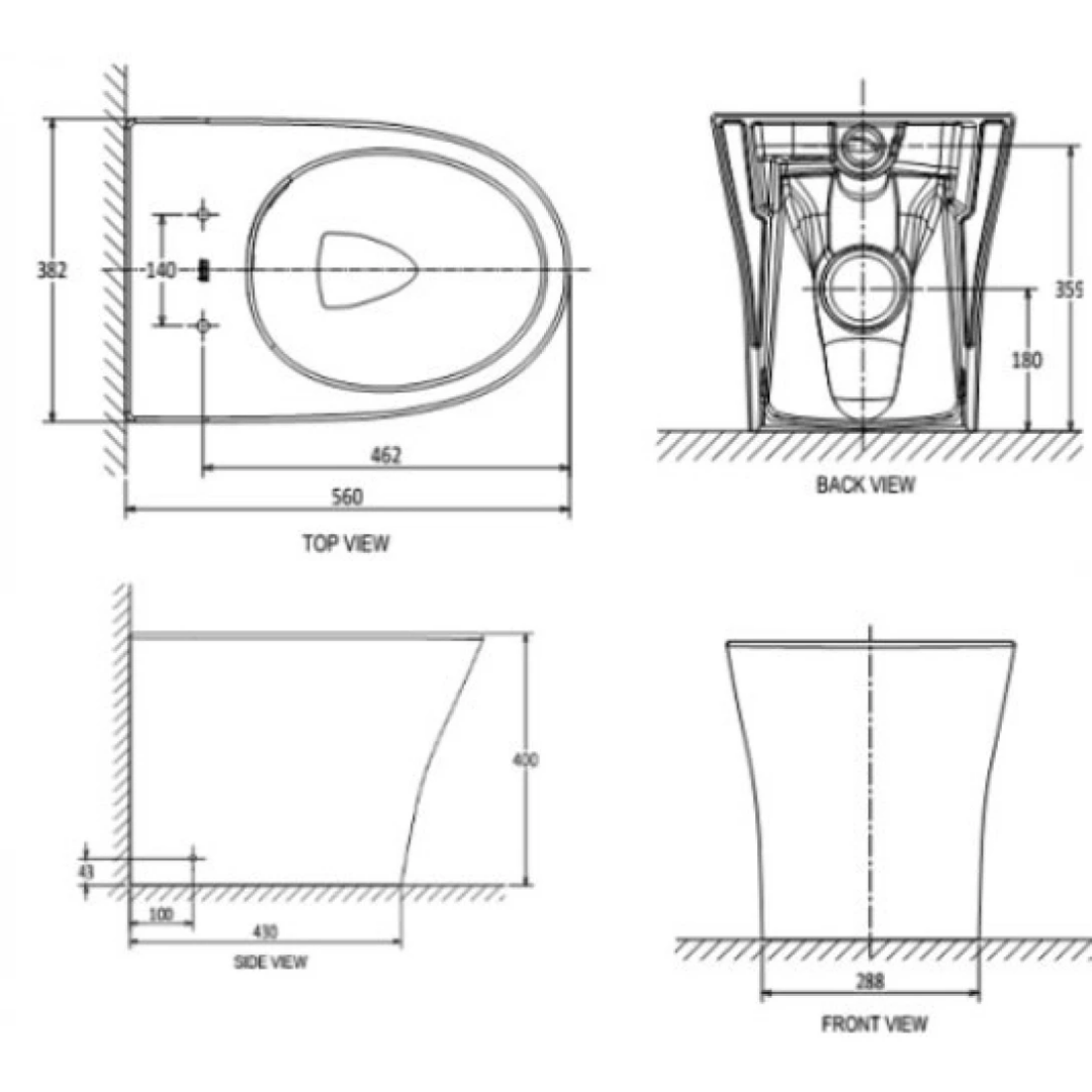 Bồn Cầu Đặt Sàn American Standard VF-2141S Nắp WP-C119