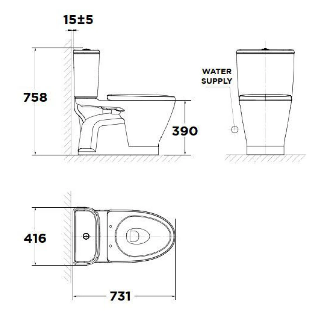 Bồn Cầu 02 Khối American Standard LOVEN VF-2162