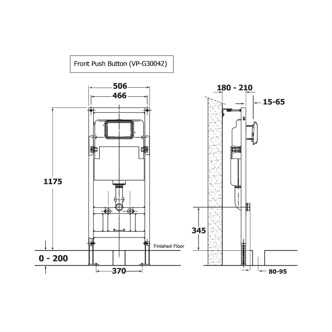 Két Nước American Standard VP-G30042 Âm Tường