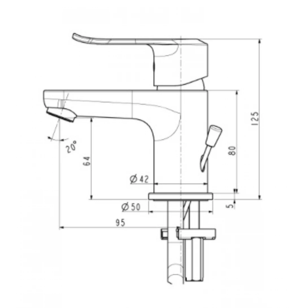 Vòi Lavabo Nóng Lạnh American Standard WF-0701