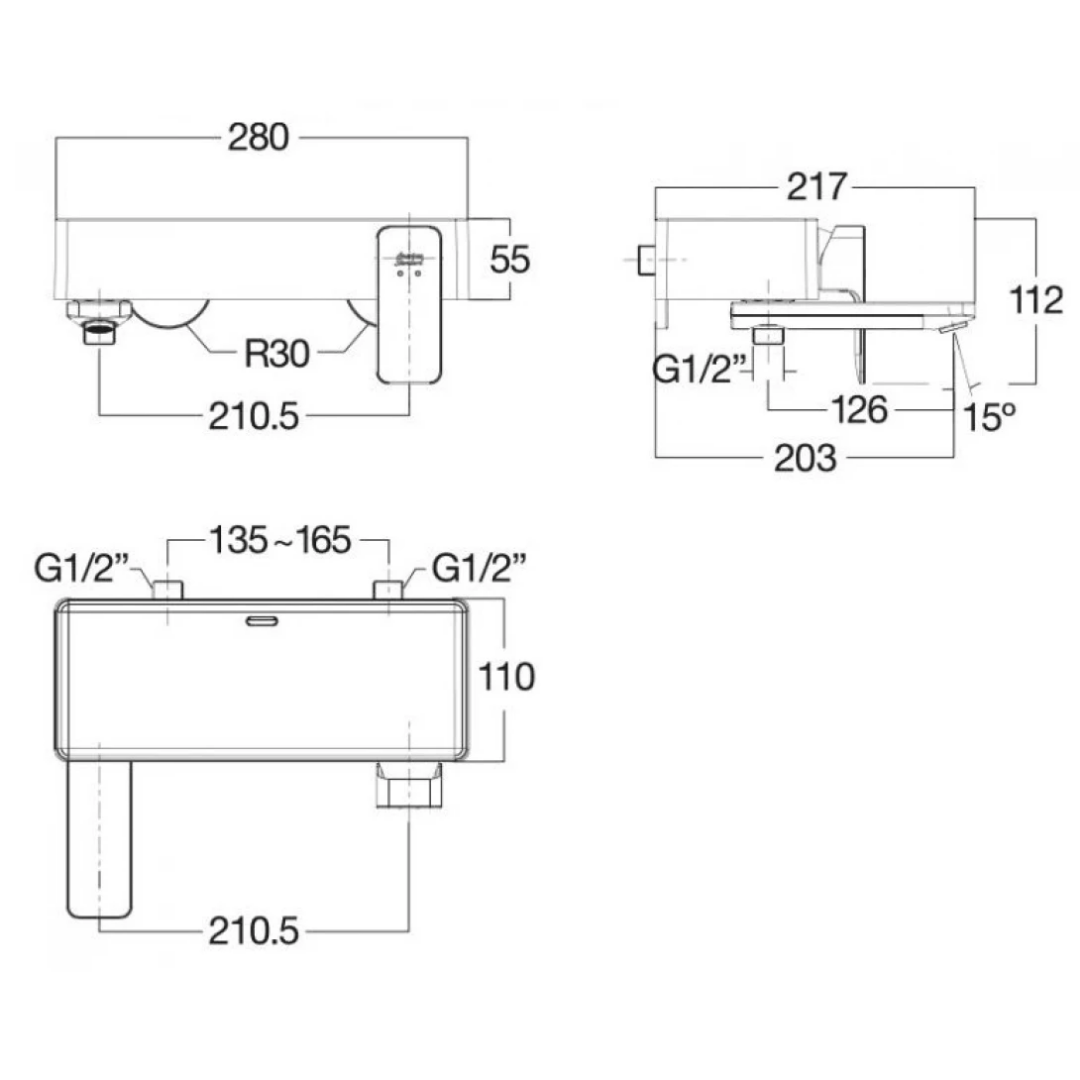 Vòi Sen Tắm Nóng Lạnh American Standard WF-1311