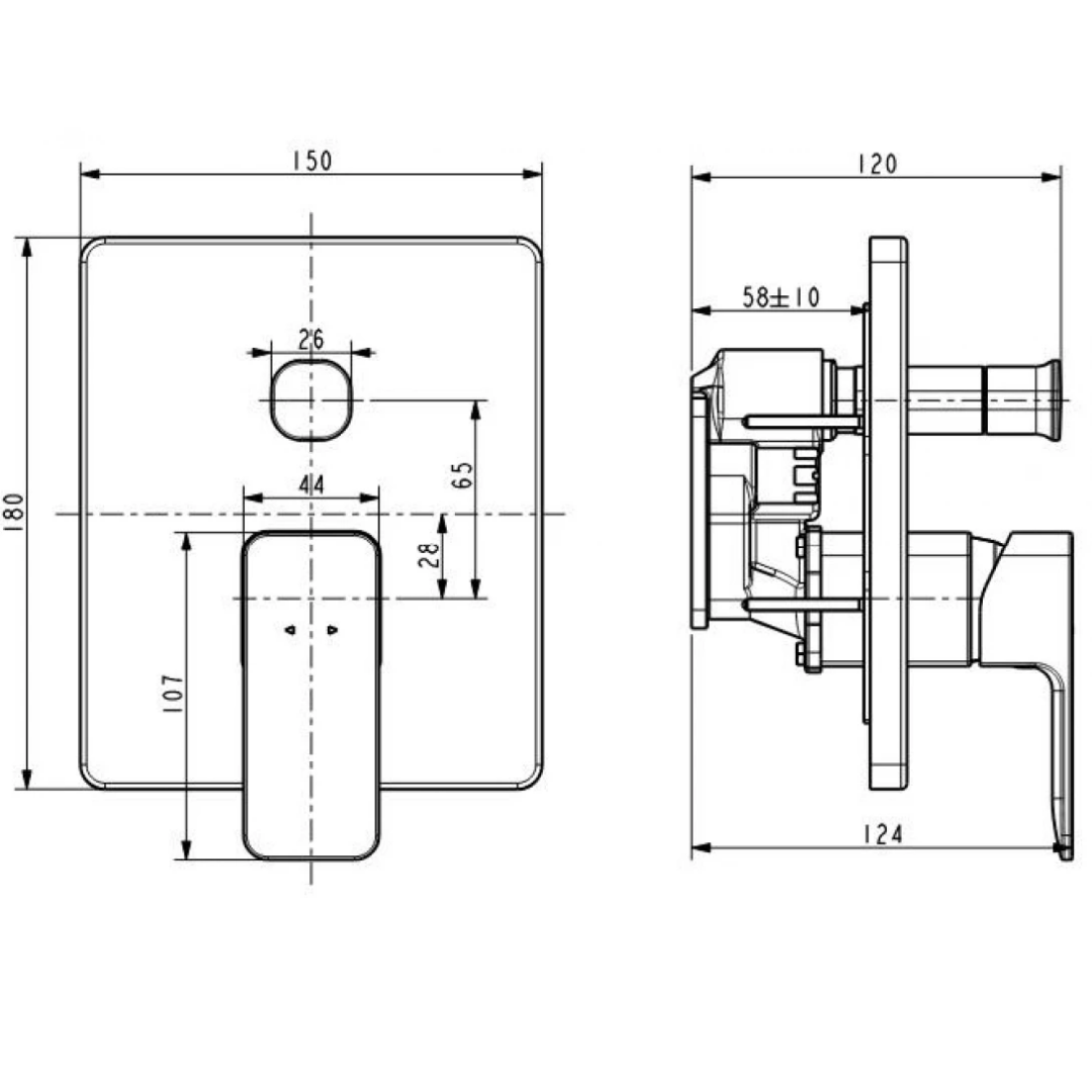 Van Điều Chỉnh American Standard WF-1321WS Âm Tường Màu Vàng Hồng