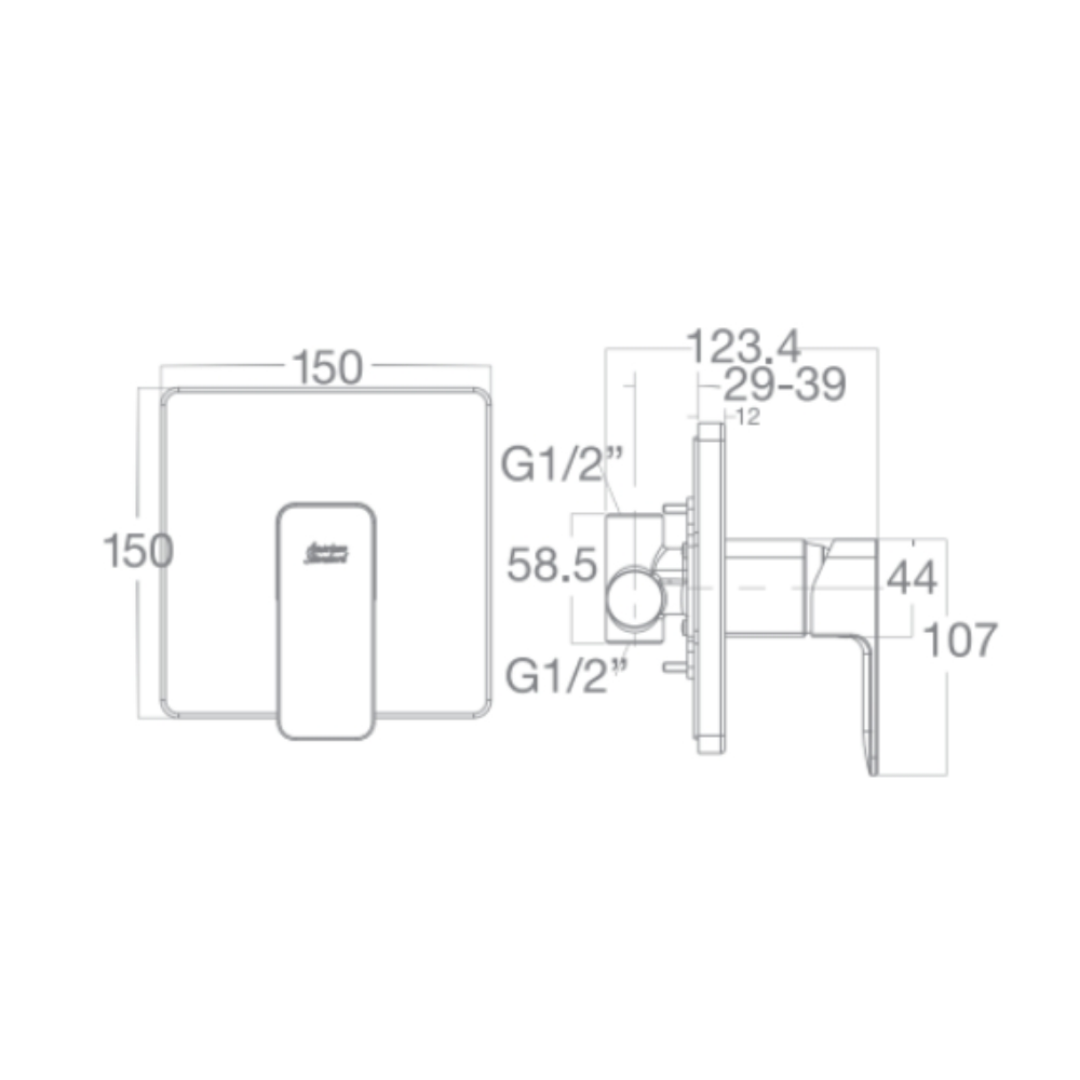 Van Điều Chỉnh American Standard WF-1322 Âm Tường