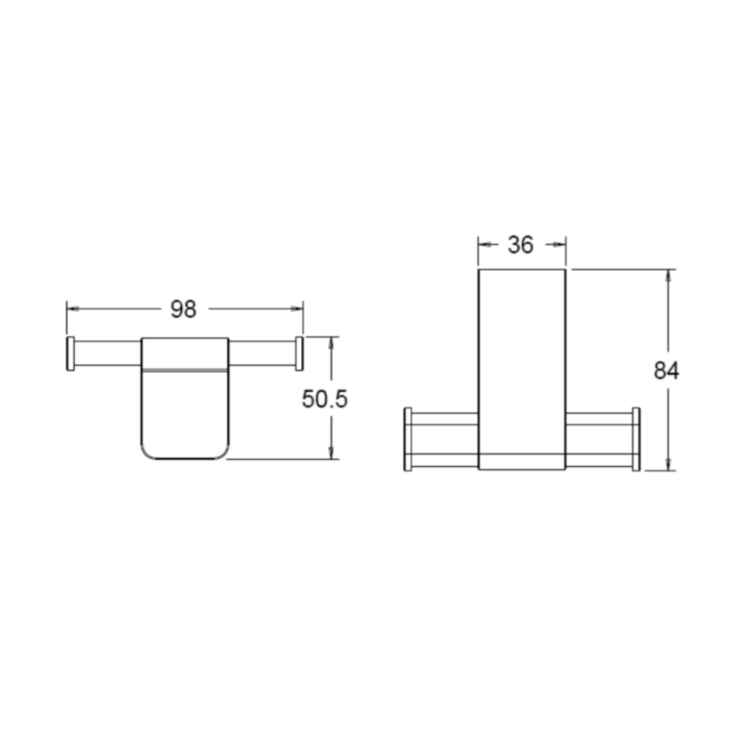Móc Áo American Standard WF-1381MB Màu Đen