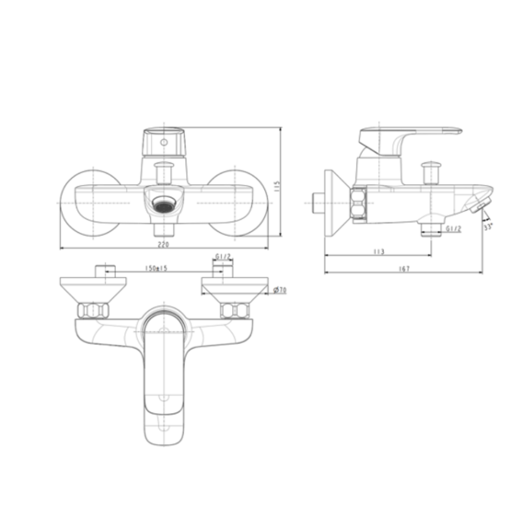 Củ Sen Nóng Lạnh American Standard WF-1M11