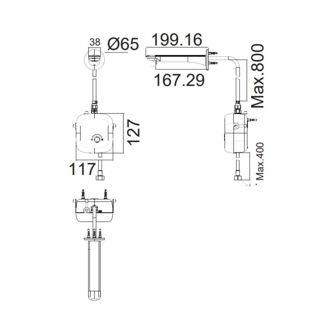 Vòi Lavabo Cảm Ứng American Standard WF-3041