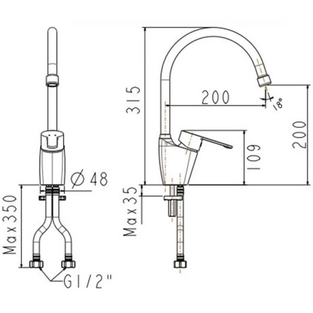 Vòi Rửa Bát American Standard WF-5623