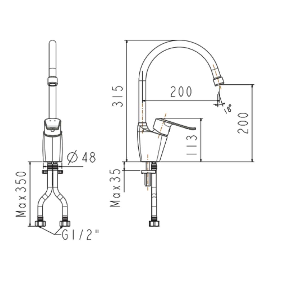 Vòi Rửa Bát American Standard WF-5624