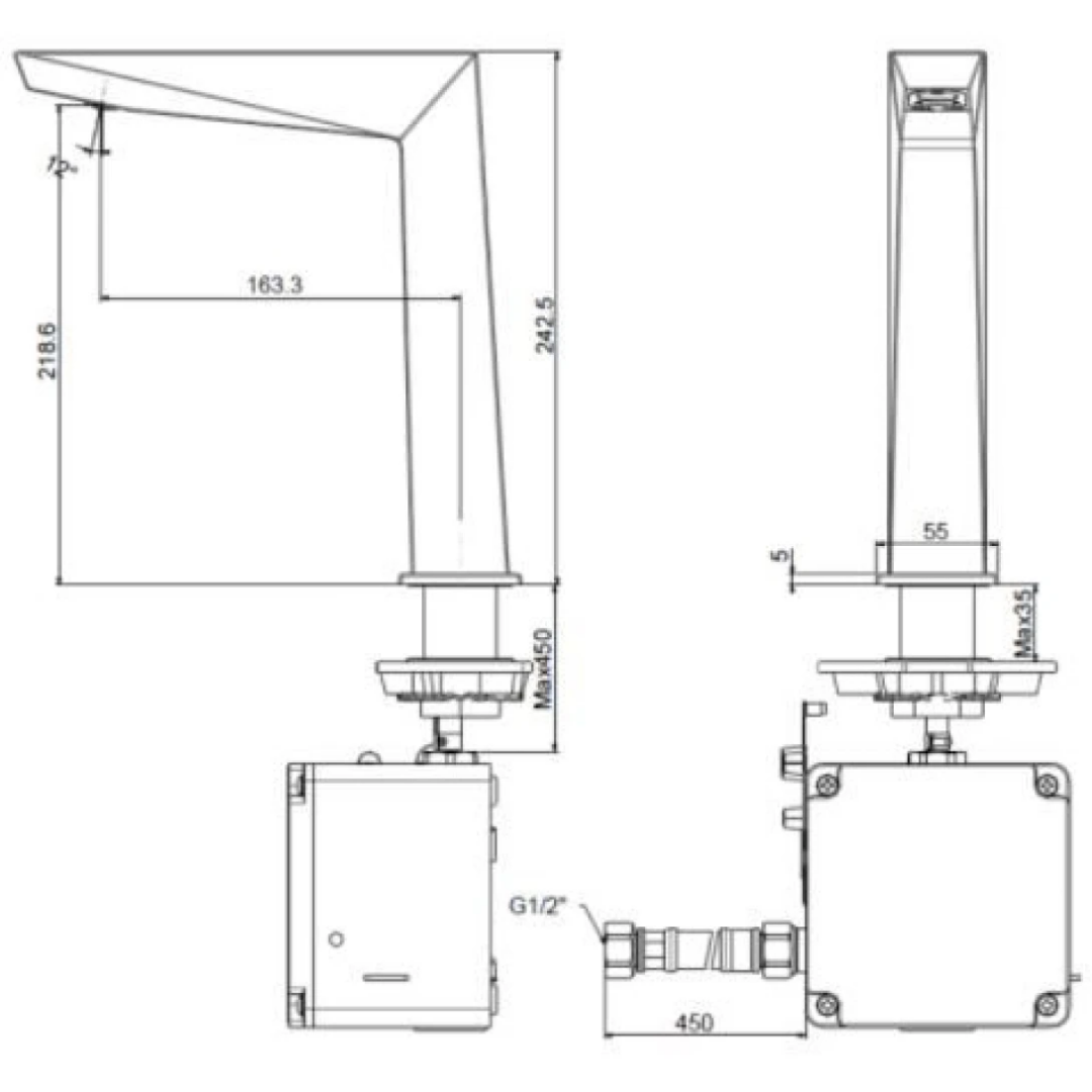 Vòi Lavabo Cảm Ứng American Standard WF-8510.AC