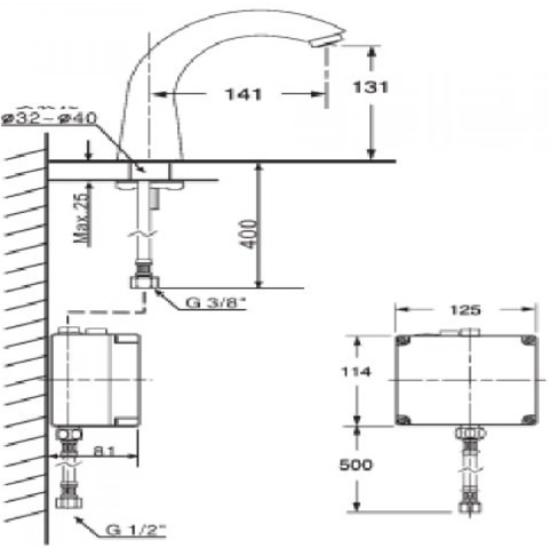Vòi Lavabo Cảm Ứng American Standard WF-8815