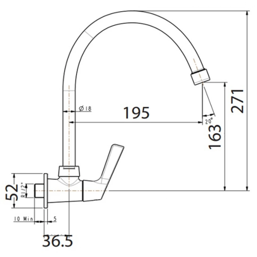 Vòi Rửa Bát American Standard WF-T607 Lạnh