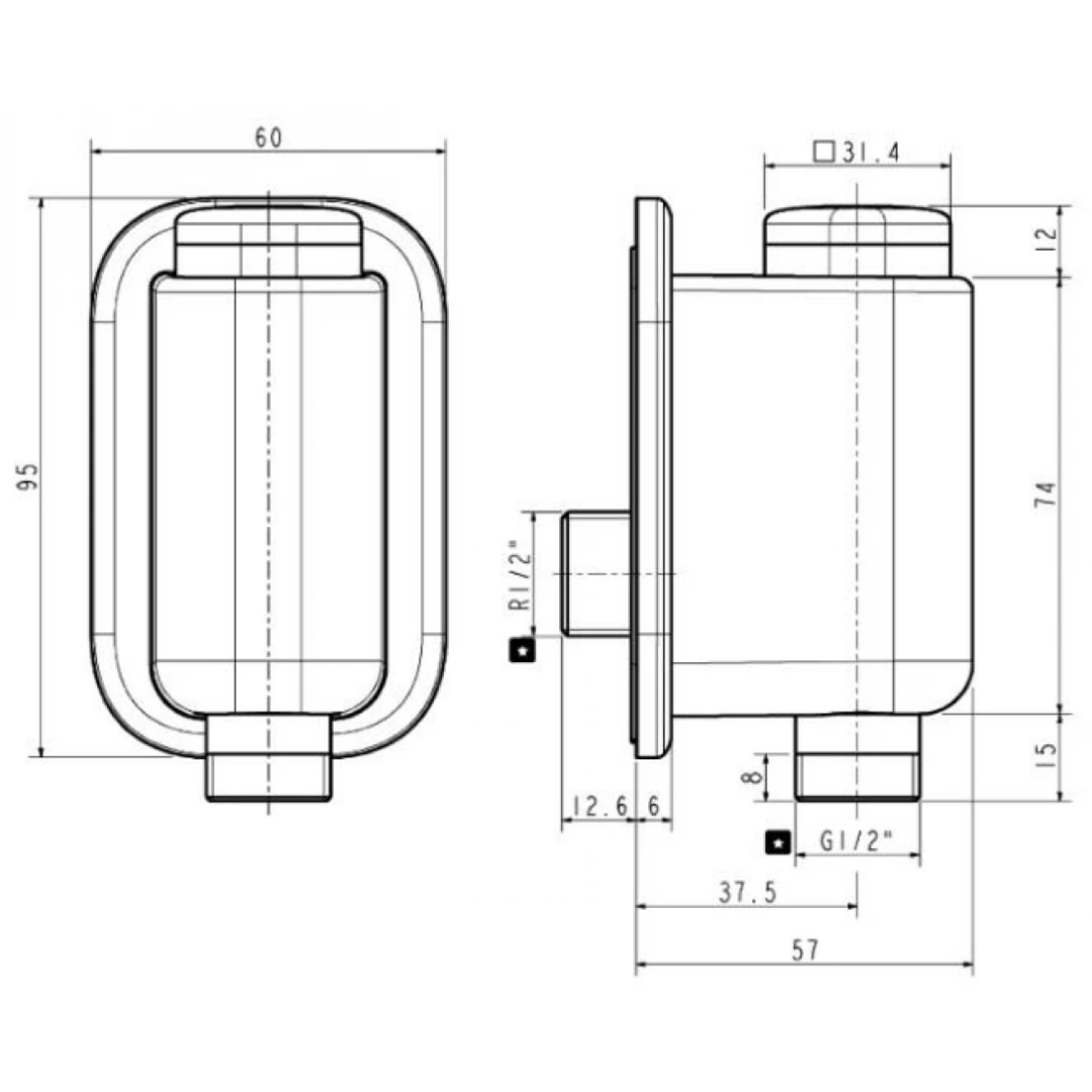 Vòi Sen Lạnh American Standard EasyFLO WF-T825W Màu Trắng