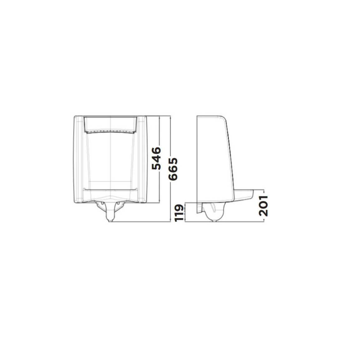 Bồn Tiểu Nam American Standard WP-6591B Treo Tường Cấp Trên