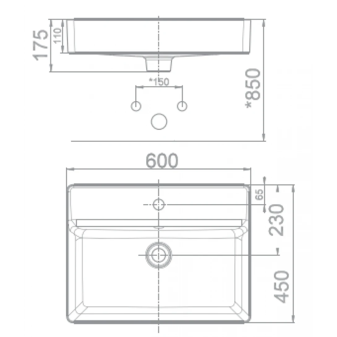 Chậu Lavabo Đặt Bàn American Standard WP-F420