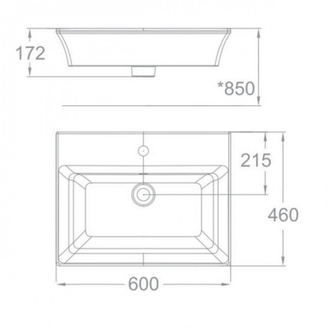 Chậu Lavabo Đặt Bàn American Standard WP-F525.1H