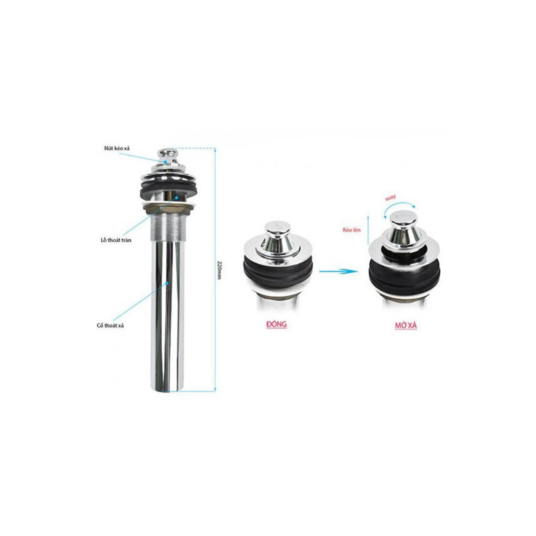Ống Xả Chậu Có Chặn Nước Inax A-016V