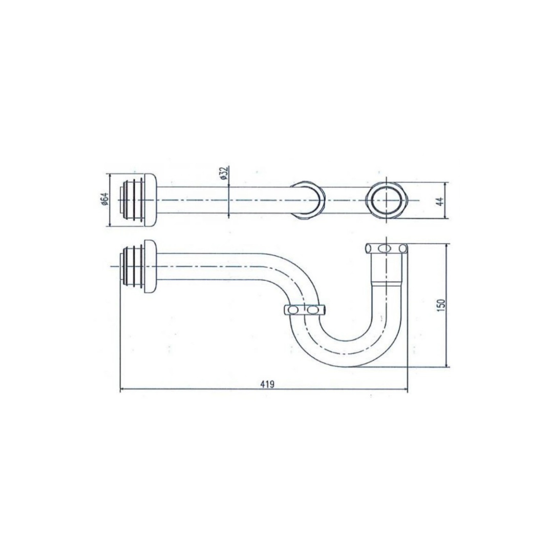Ống Xả Nước Chữ P Inax A-678P