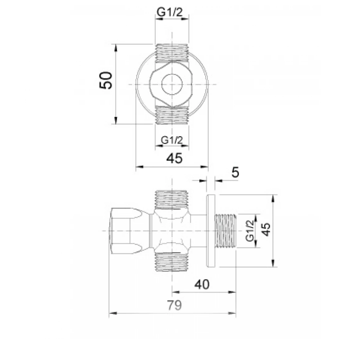 Van T Chia Nước Inax A-703-7