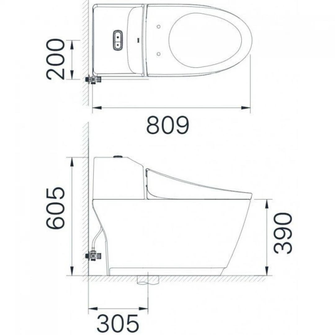 Bồn Cầu Nắp Điện Tử INAX AC-1032/CW-H20VN