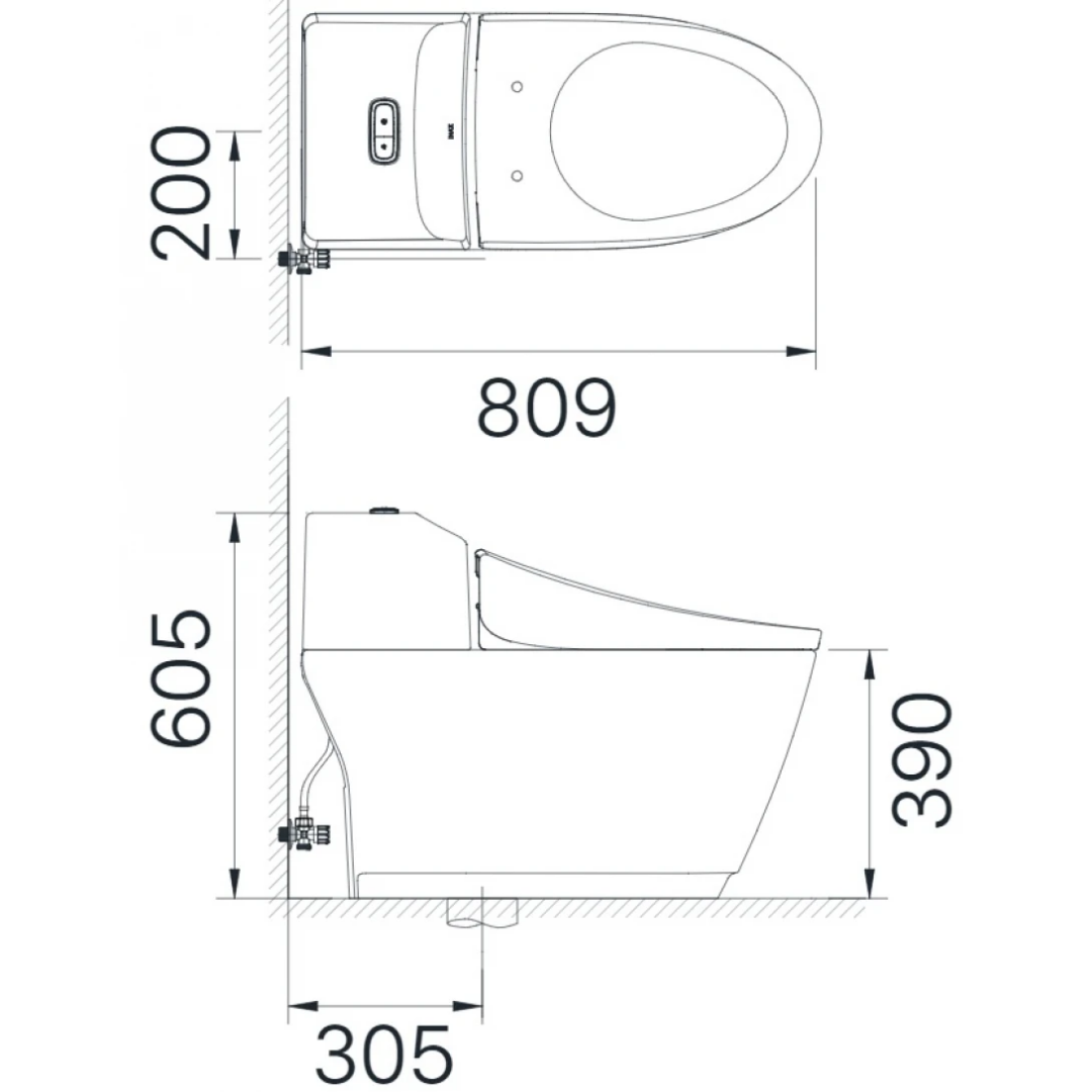 Bồn Cầu 1 Khối INAX AC-1032VN Aqua Ceramic