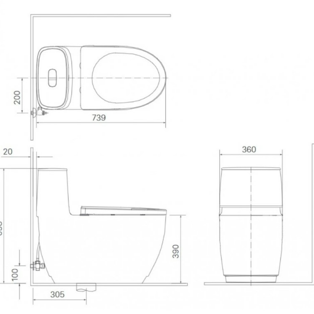 Bồn Cầu Nắp Điện Tử INAX AC-1052/CW-H17VN