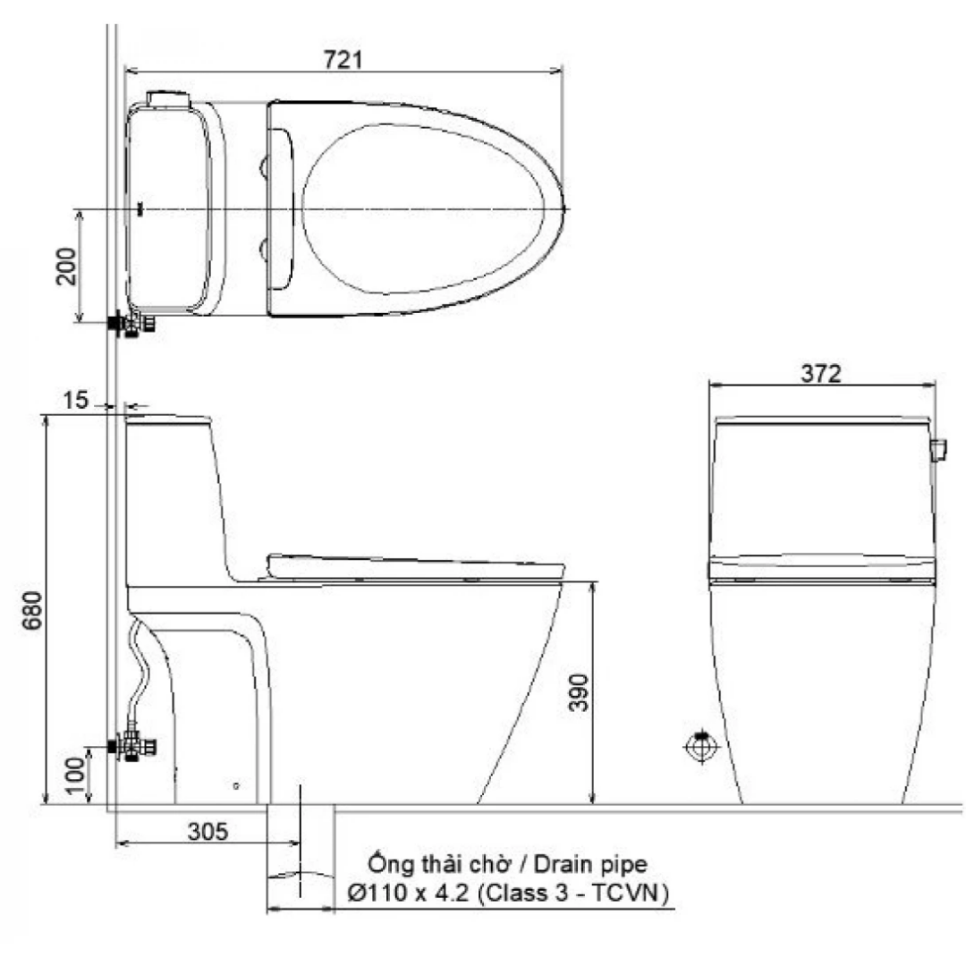 Bồn Cầu Nắp Điện Tử INAX AC-912/CW-H17VN