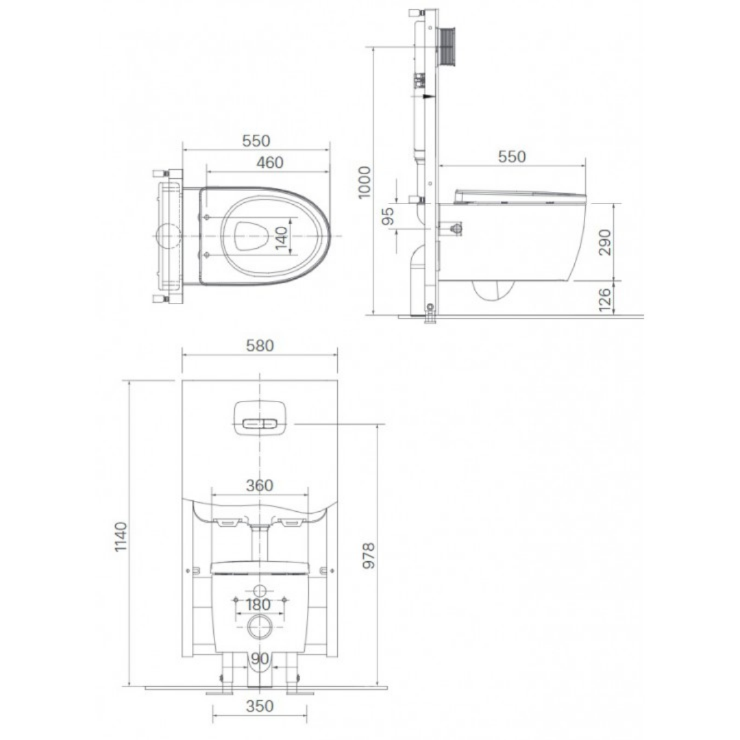 Bồn Cầu Nắp Điện Tử INAX AC-952/CW-H17VN