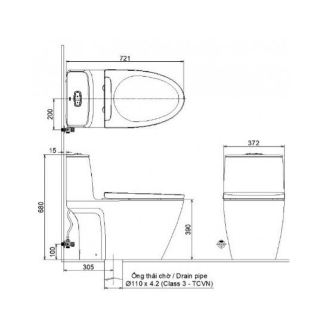 Bồn Cầu Nắp Rửa Cơ INAX ACT-902/CW-S32VN