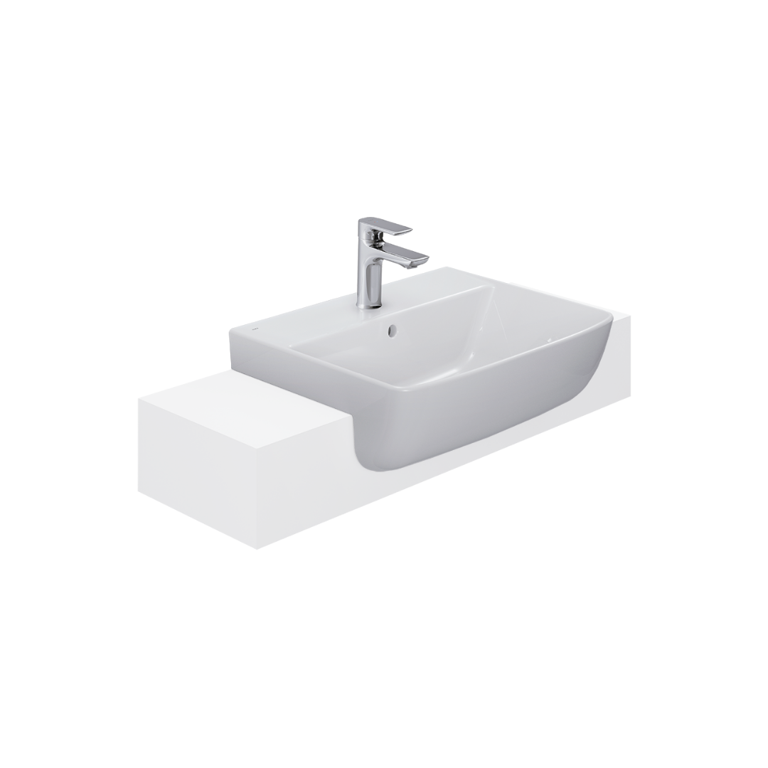 Chậu Lavabo Bán Âm INAX AL-345VFC AquaCeramic