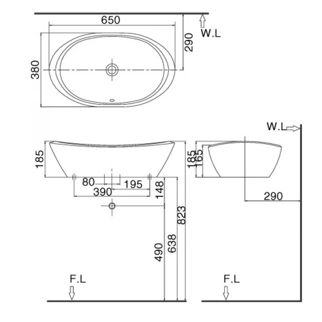 Chậu Lavabo Đặt Bàn INAX AL-465V AquaCeramic