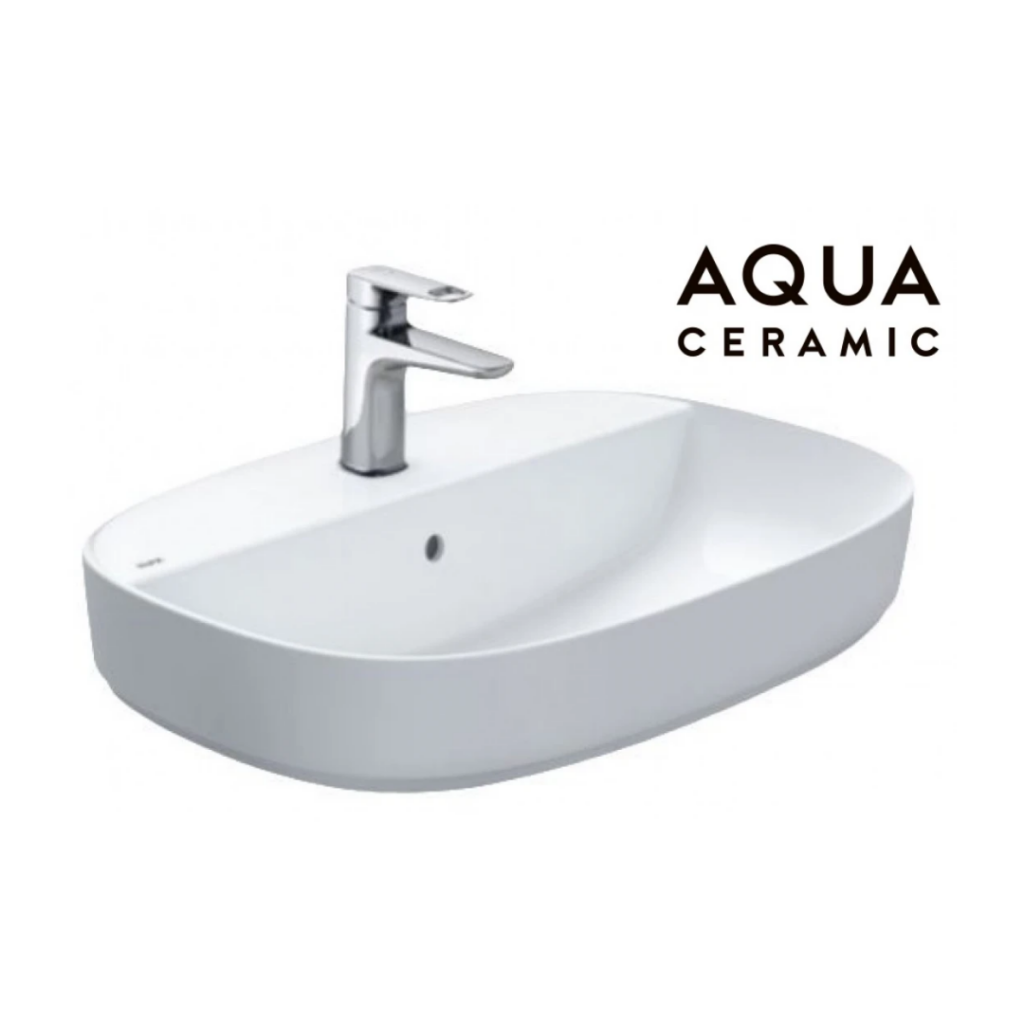 Chậu Lavabo Đặt Bàn 3 Lỗ INAX AL-652VEC Aqua Ceramic