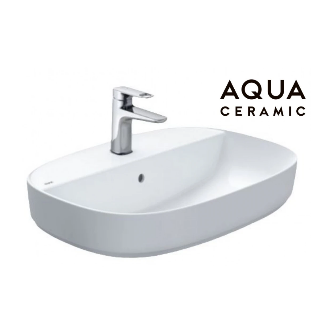 Chậu Lavabo Đặt Bàn 3 Lỗ INAX AL-652VEC Aqua Ceramic