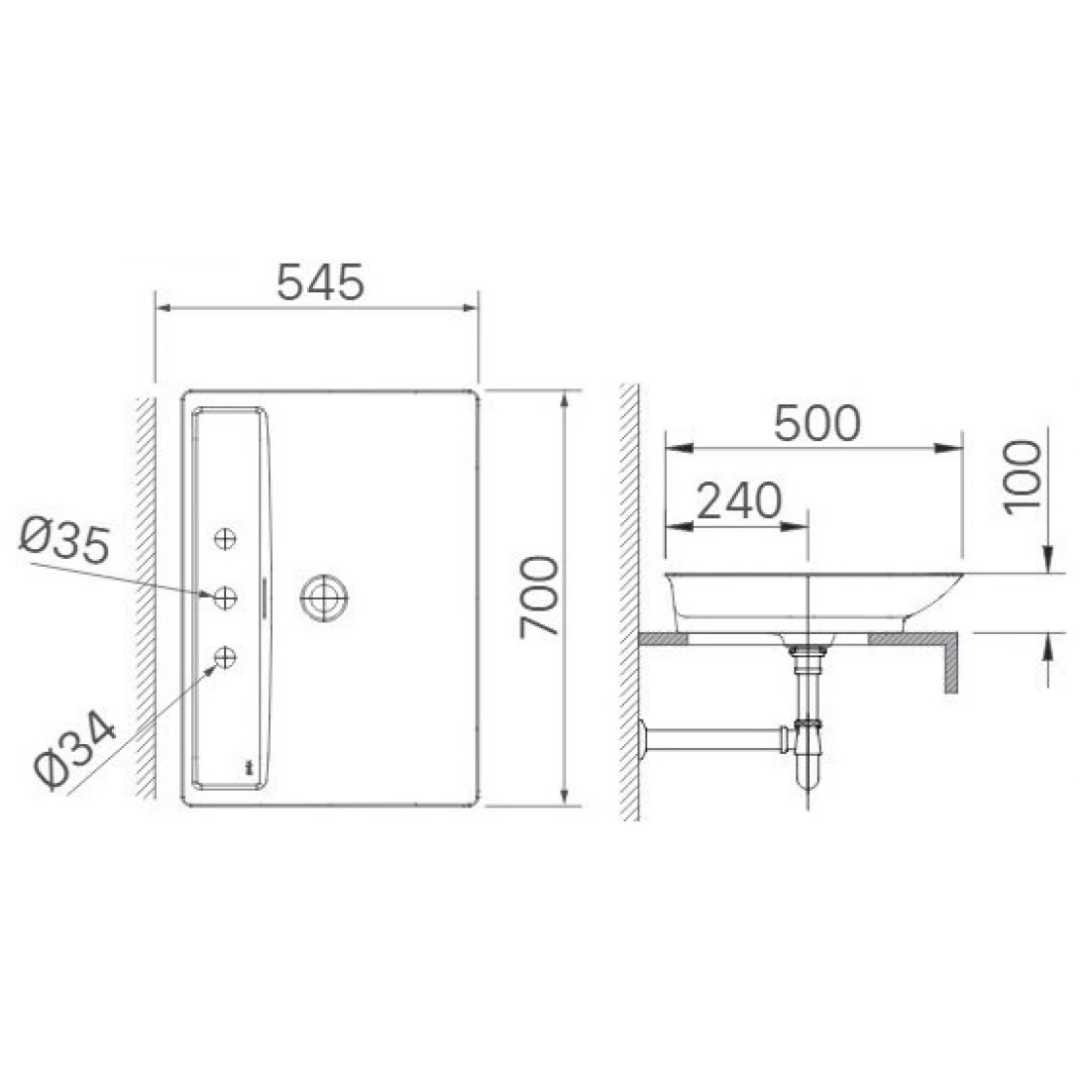 Chậu Lavabo Đặt Bàn INAX AL-S630VFC Aqua Ceramic