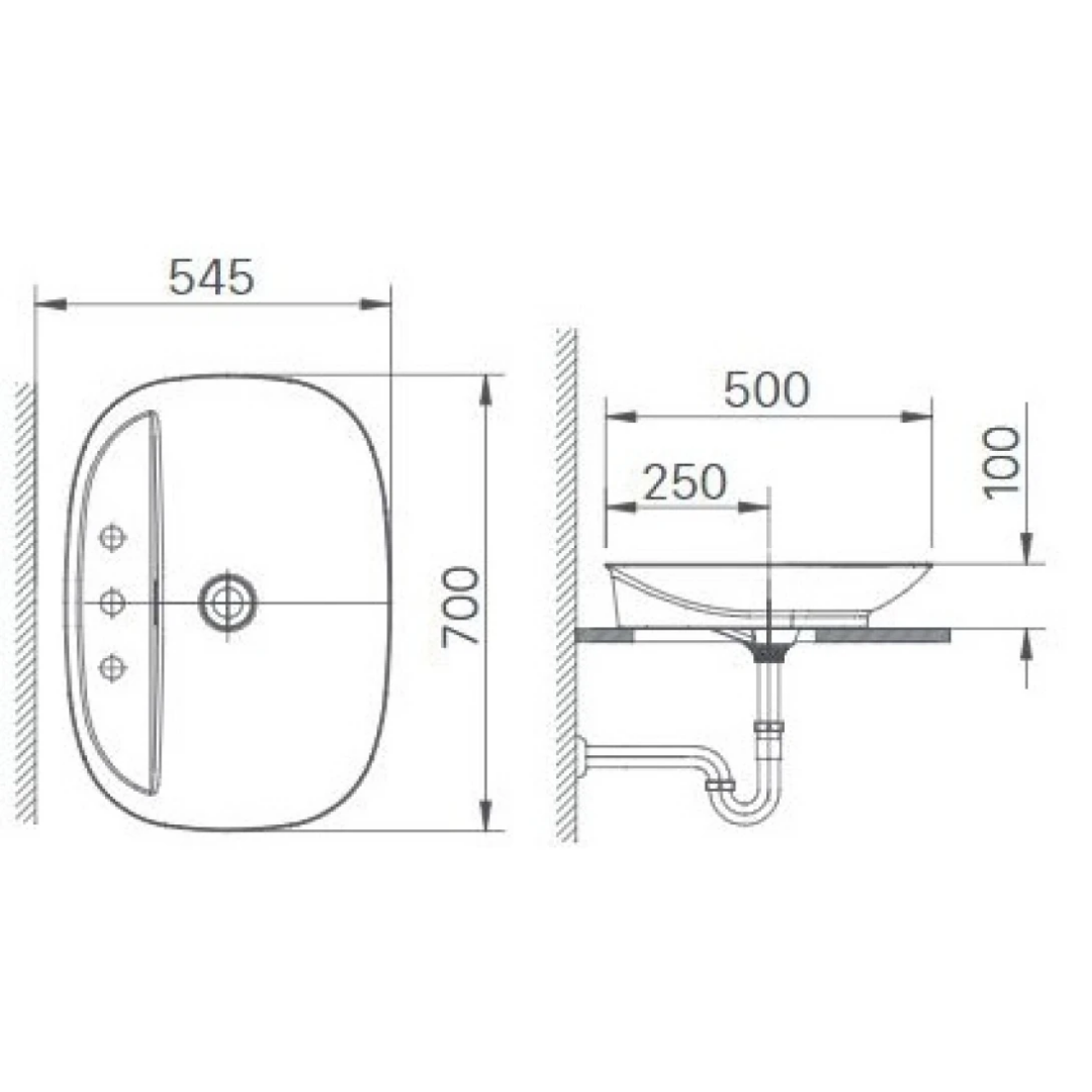 Chậu Lavabo Đặt Bàn INAX AL-S640V Aqua Ceramic