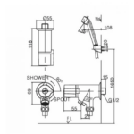 Vòi Sen Tắm Lạnh INAX BFV-10